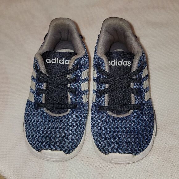 Adidas Toddler Cloudfoam Racer TR Sneaker Shoes Navy & Grey Size 5 - Picture 10 of 15